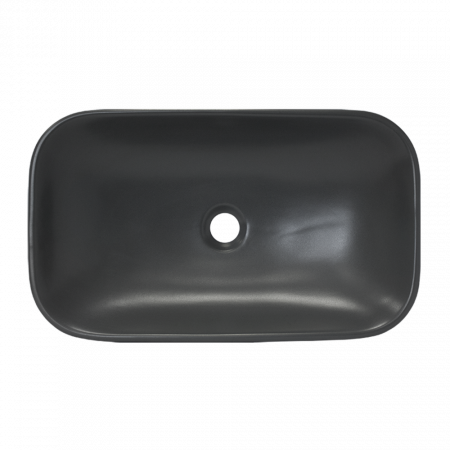 Раковина накладная 60см Sanita Luxe Infinity INFSLWB25 черный матовый